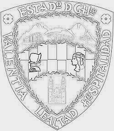 Escudo del Estado de Chihuahua para colorear Escudo Estado Chihuahua para colorear