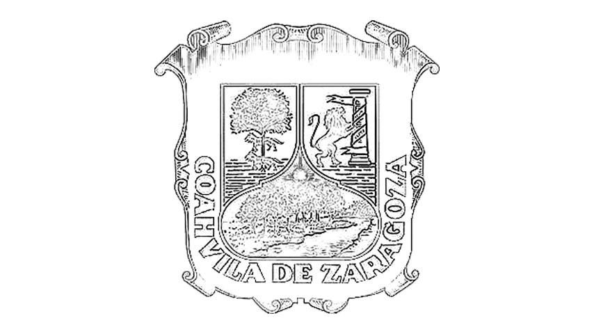 Escudo del Estado de Coahuila para colorear Escudo Estado Coahuila para colorear