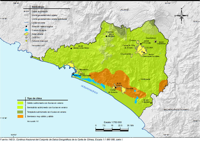 Mapa Clima Campeche