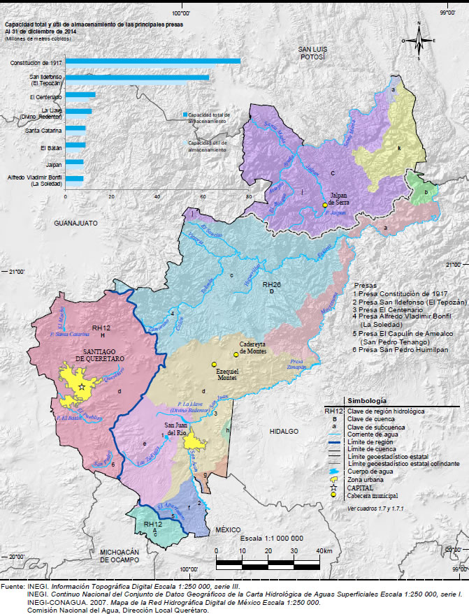 Mapa Hidrografía Querétaro