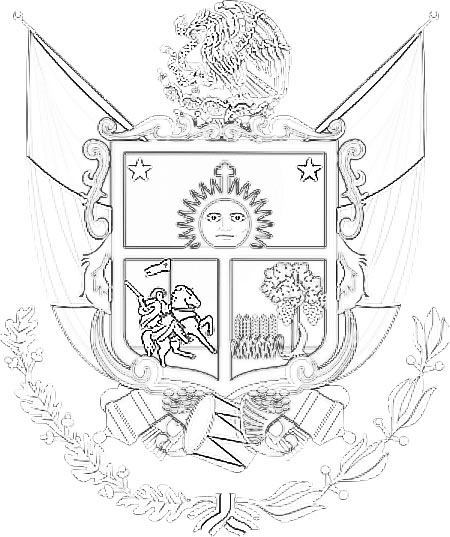 Escudo de Querétaro para colorear Escudo Estado Querétaro para colorear