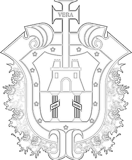 Escudo de Veracruz para colorear Escudo Estado Veracruz para colorear